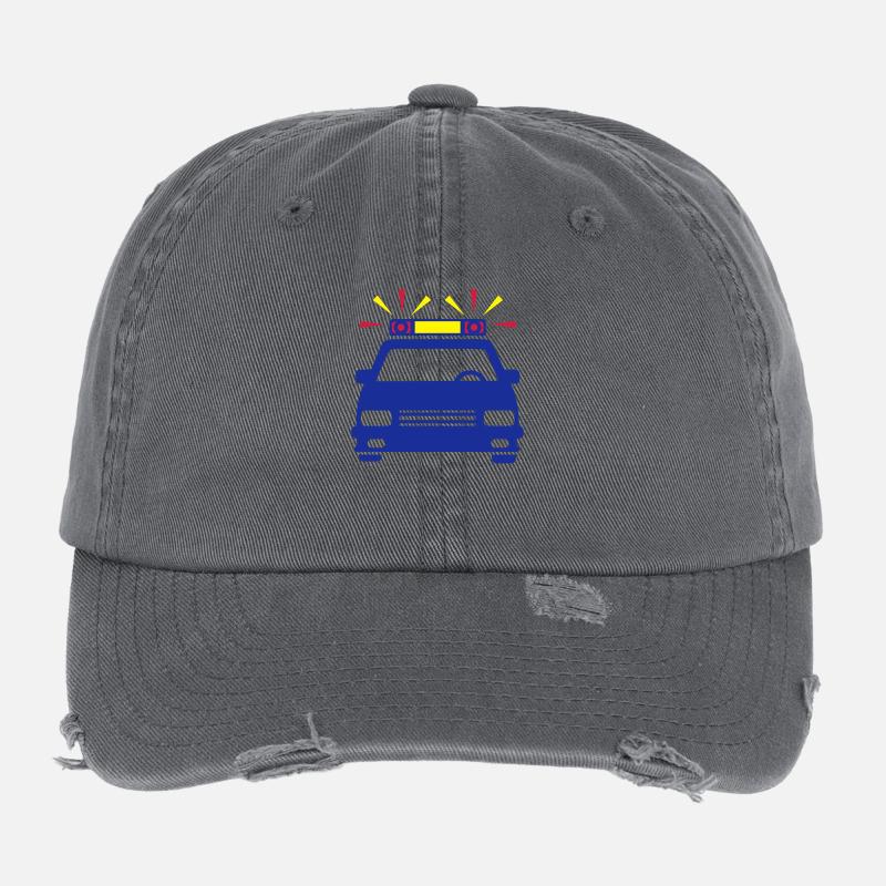 police__1f3 Flexfit Vintage Destroyed Cap
