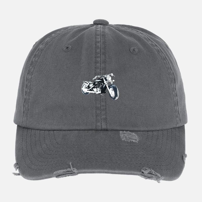 motard Casquette vintage effet usé Flexfit