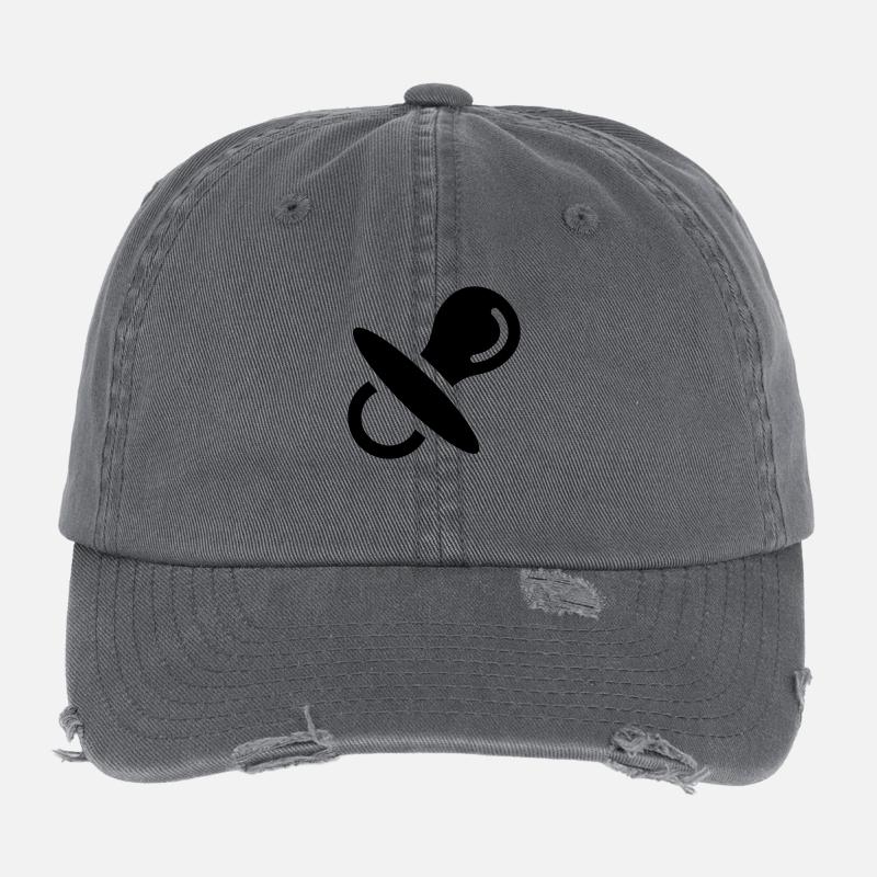 Pacifiers, baby, sucking, breast, sleep 2 Flexfit Vintage Destroyed Cap