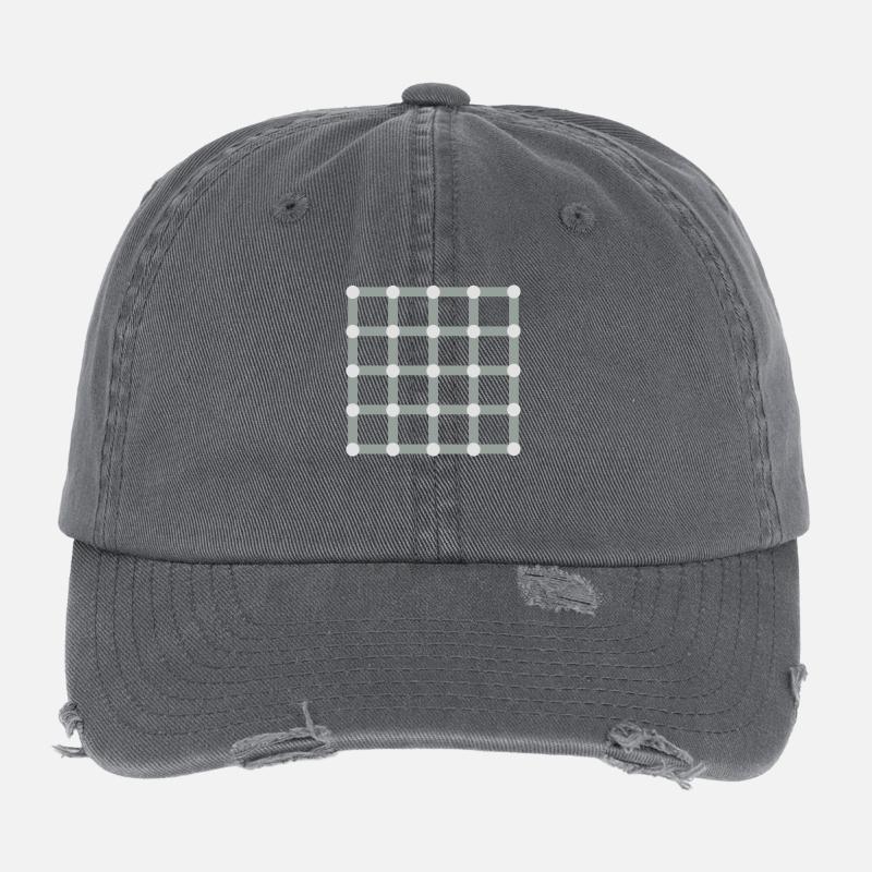 Optical illusion, Find the black dot! Flexfit Vintage Destroyed Cap