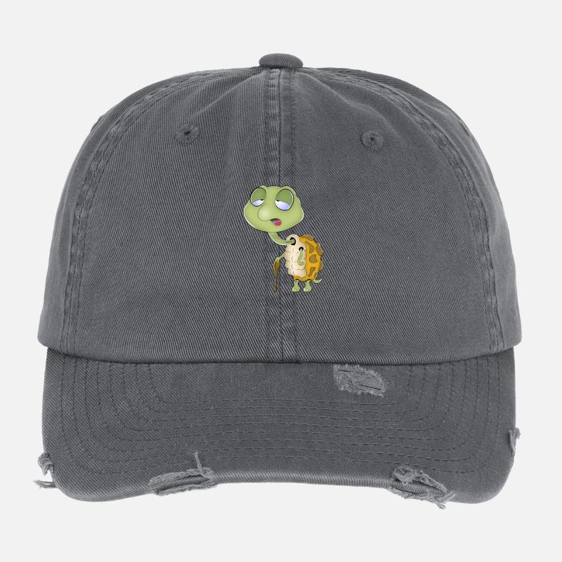 Schildkröte Flexfit Vintage Destroyed Cap