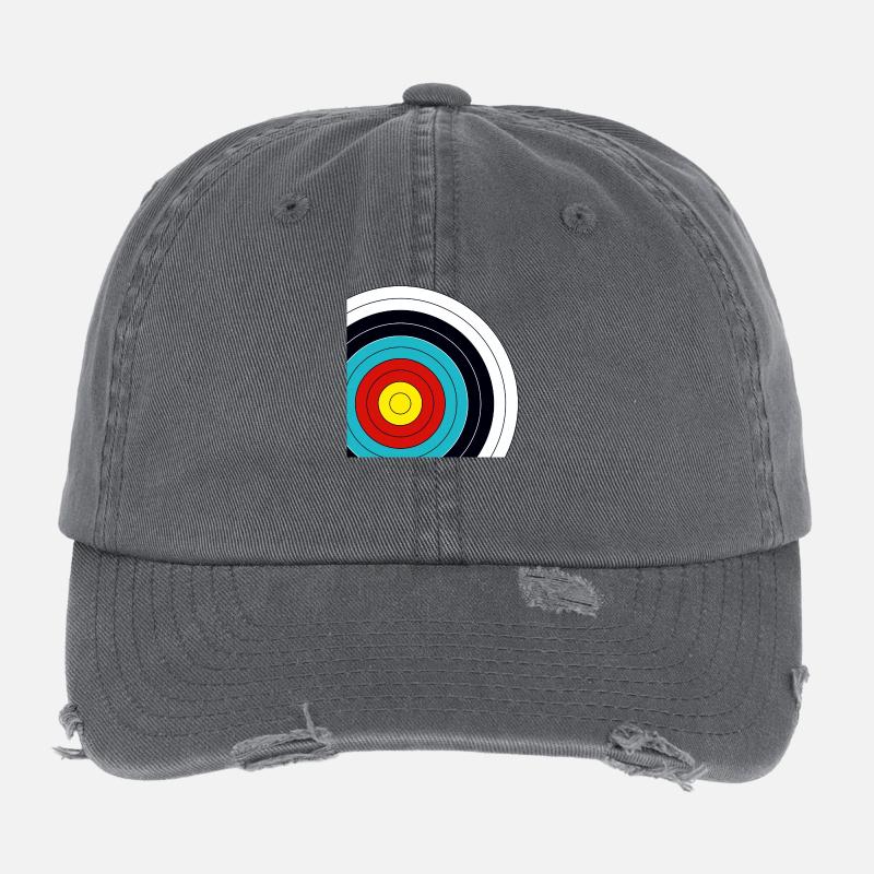 Target archery cutting Flexfit Vintage Destroyed Cap