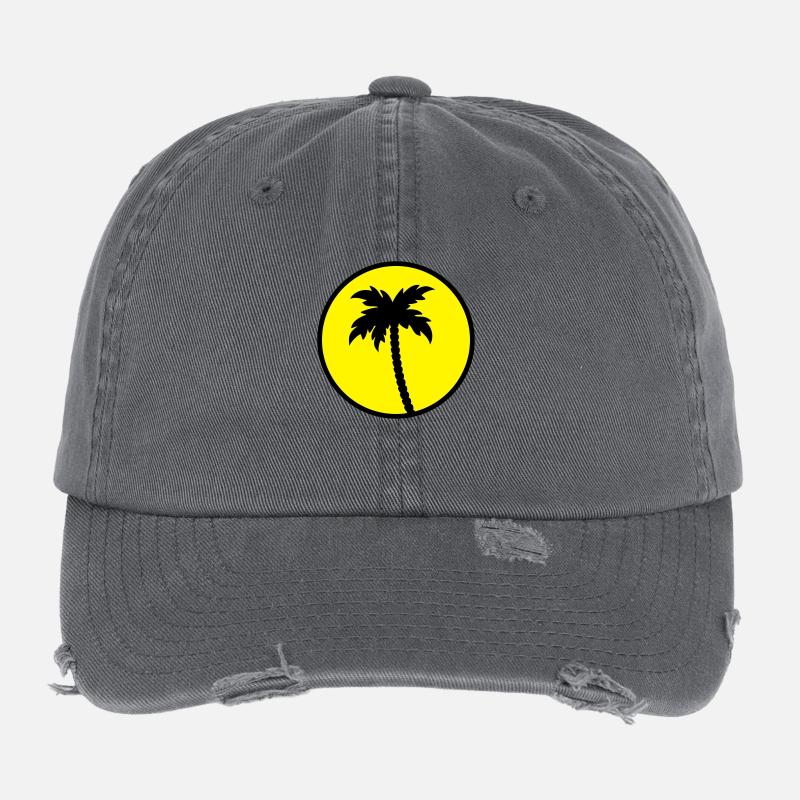 palme design sonne Flexfit Vintage Destroyed Cap
