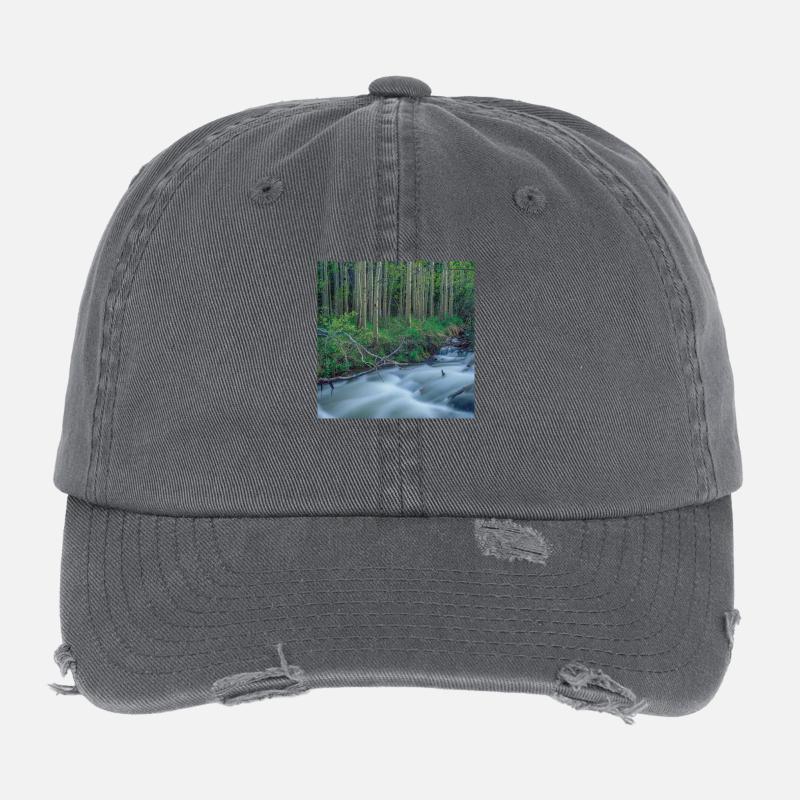 Rocky Mountains River Flexfit Vintage Destroyed Cap