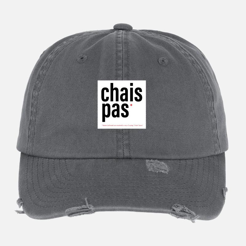 CHAIS PAS / DUNNO Flexfit Vintage Destroyed Cap