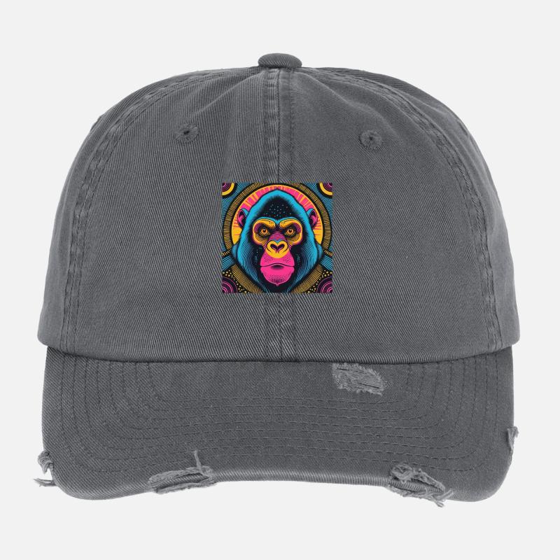Electric Gorilla Flexfit Vintage Destroyed Cap
