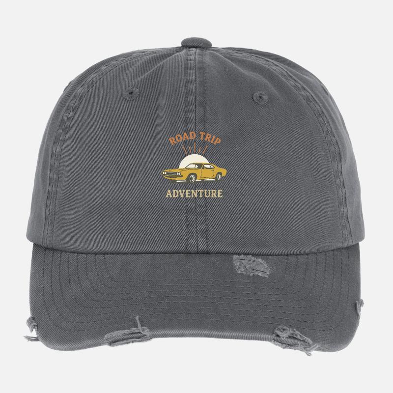 Road Trip - Adventures Flexfit Vintage Destroyed Cap