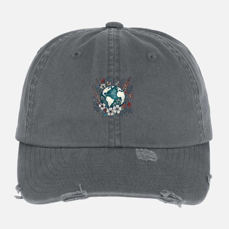 Terre Casquette vintage effet usé Flexfit