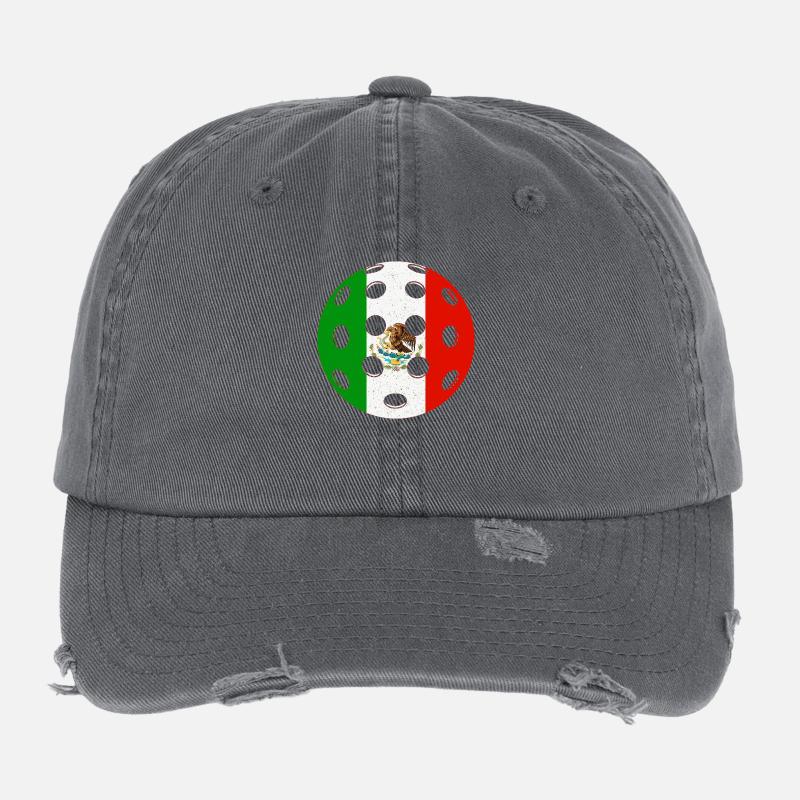 Pickleball Mexico Flexfit Vintage Destroyed Cap