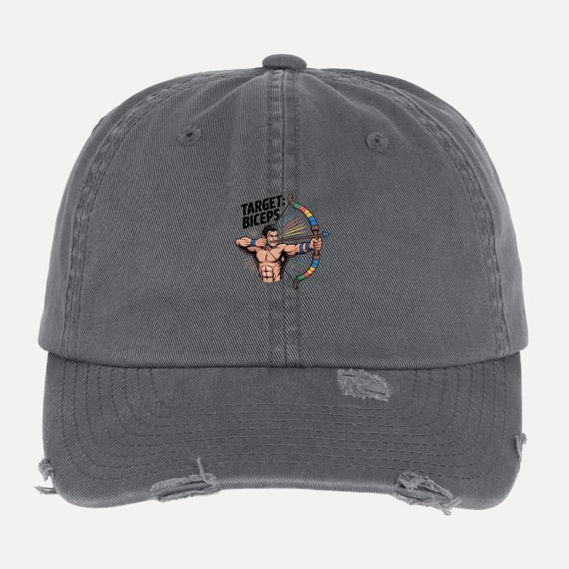 Target Biceps Training Flexfit Vintage Destroyed Cap