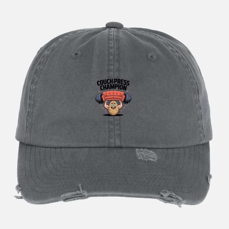Coach Press Champion Flexfit Vintage Destroyed Cap