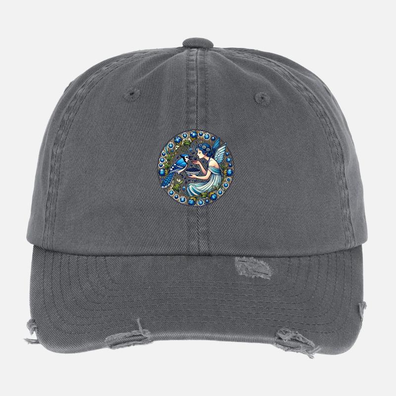 Blauhäher Fee Flexfit Vintage Destroyed Cap