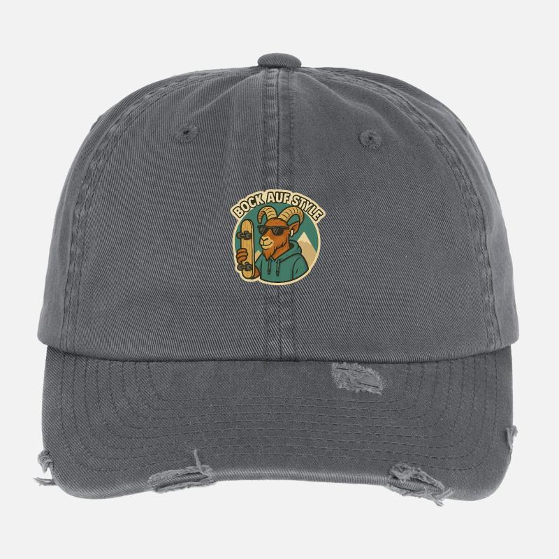 Bock auf style capricorn Flexfit Vintage Destroyed Cap