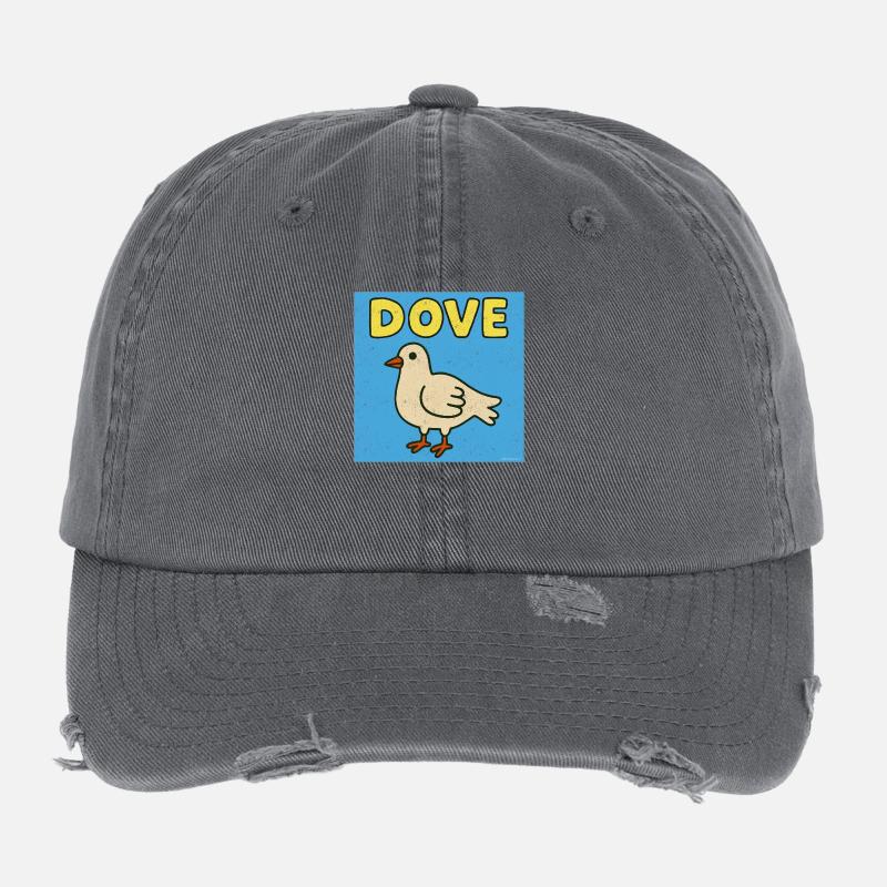 Dove - Frieden raus Flexfit Vintage Destroyed Cap