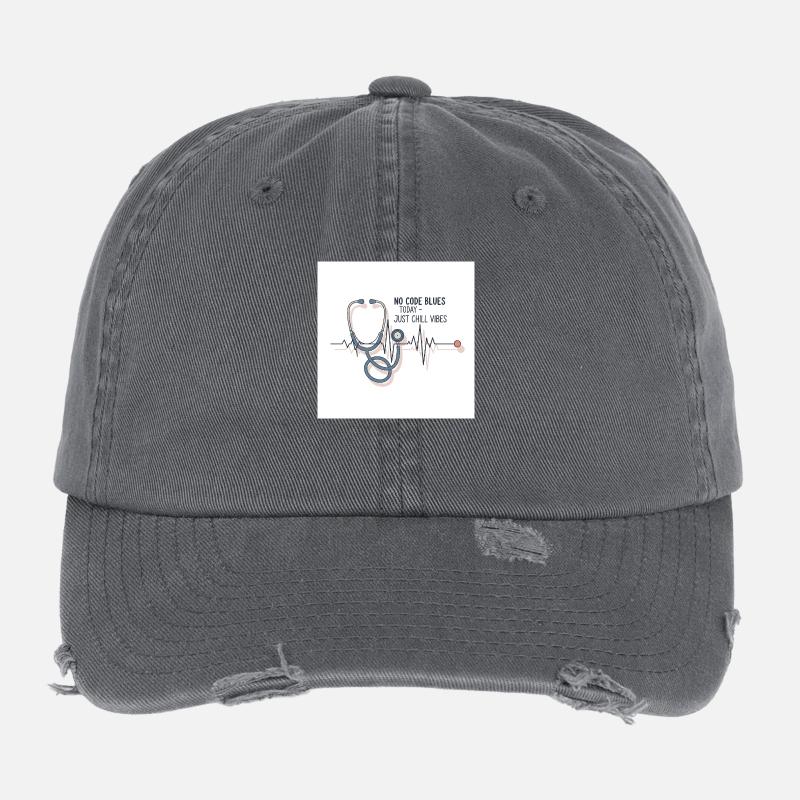 Nurse off Duty Flexfit Vintage Destroyed Cap