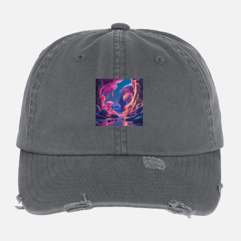 Hypersurréalisme Casquette vintage effet usé Flexfit
