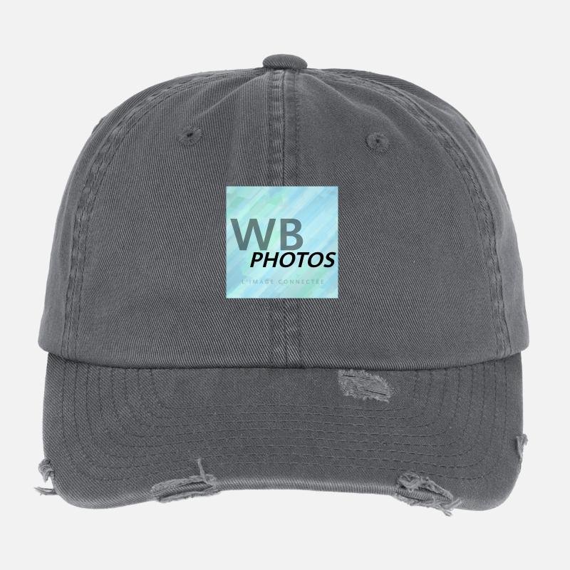 LIGHT BLUE WBP LOGO Flexfit Vintage Destroyed Cap