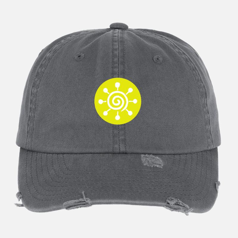 Icône du soleil Casquette vintage effet usé Flexfit