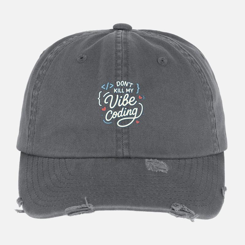 Vibe-Codierung Flexfit Vintage Destroyed Cap