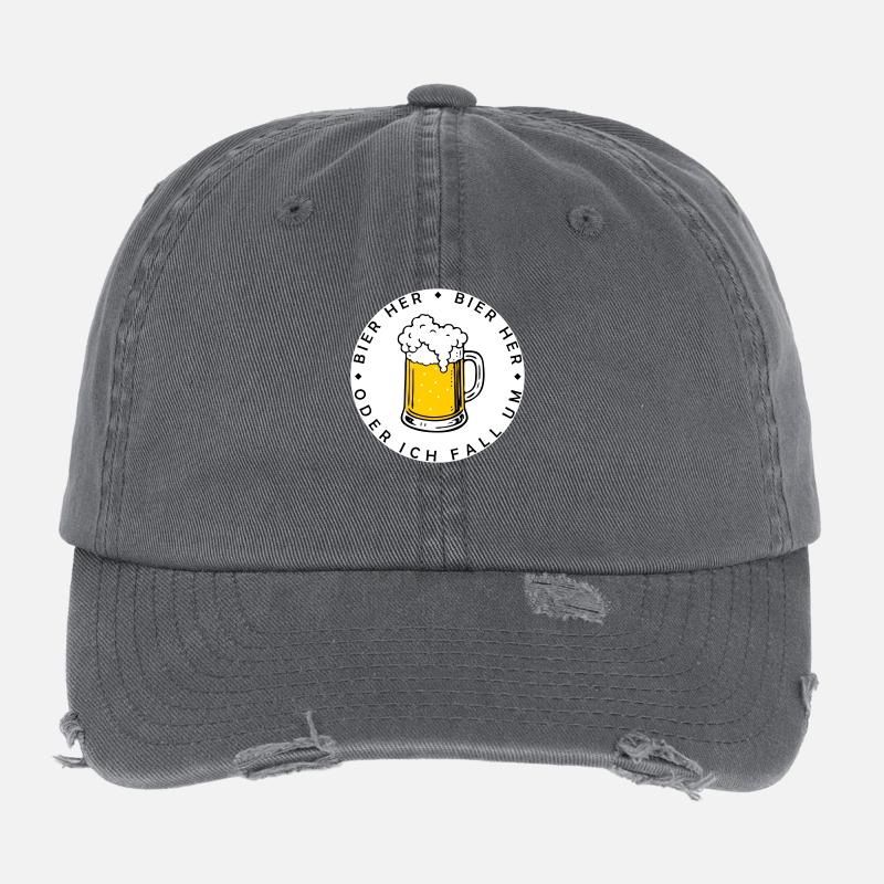Bees here - Oder ich fall um! Flexfit Vintage Destroyed Cap
