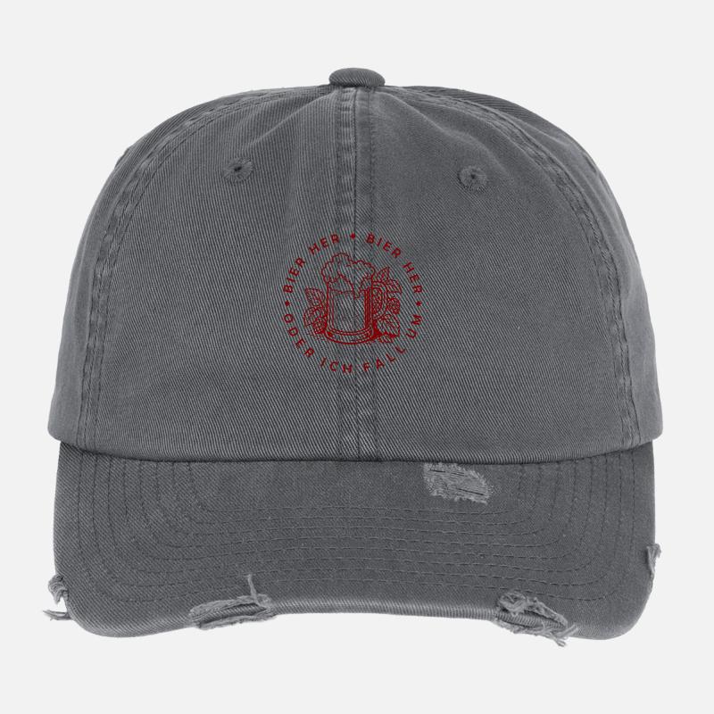 Bees here - Oder ich fall um! Flexfit Vintage Destroyed Cap