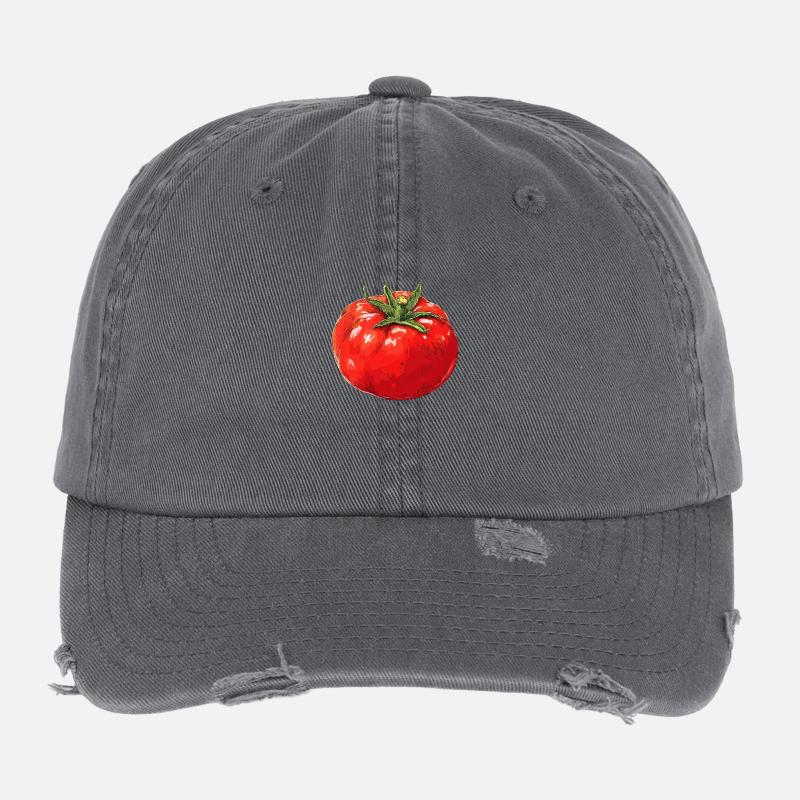 Tomate Casquette vintage effet usé Flexfit