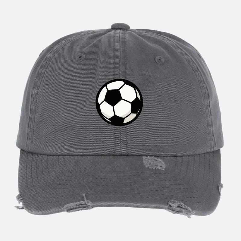 fussball Flexfit Vintage Destroyed Cap