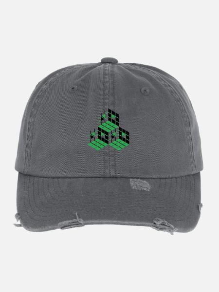 Cube - Casquette vintage effet usé Flexfit - charbon