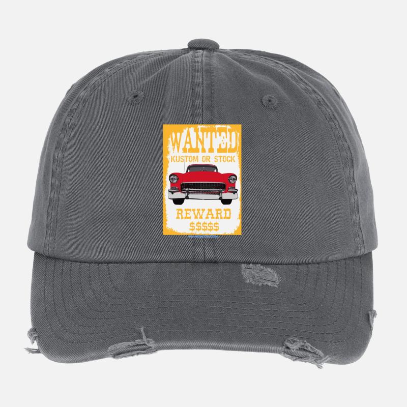 WANTED ODER STOCK KUSTOM - cod: 1955ChevyBelAir Flexfit Vintage Destroyed Cap