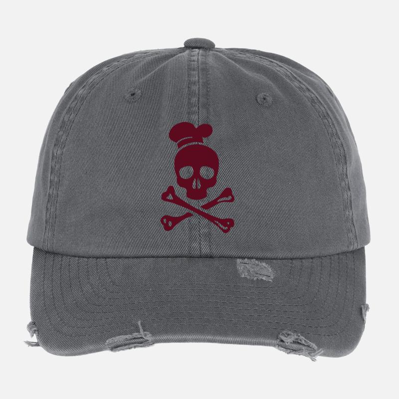cannibal cook vector Flexfit Vintage Destroyed Cap