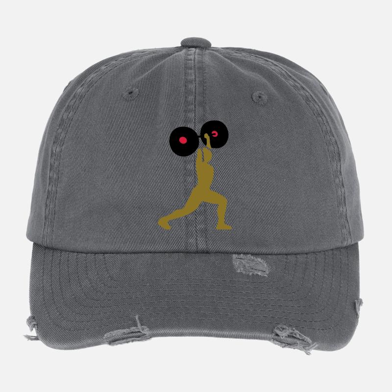 haltérophilie Casquette vintage effet usé Flexfit