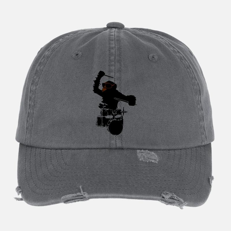 musique de singe Casquette vintage effet usé Flexfit