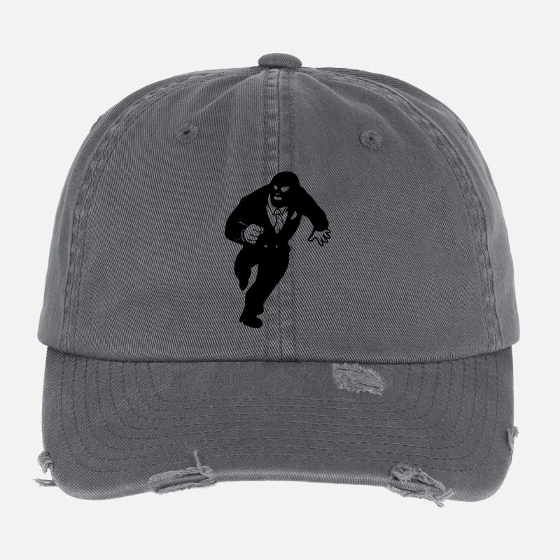 auf der flucht Flexfit Vintage Destroyed Cap