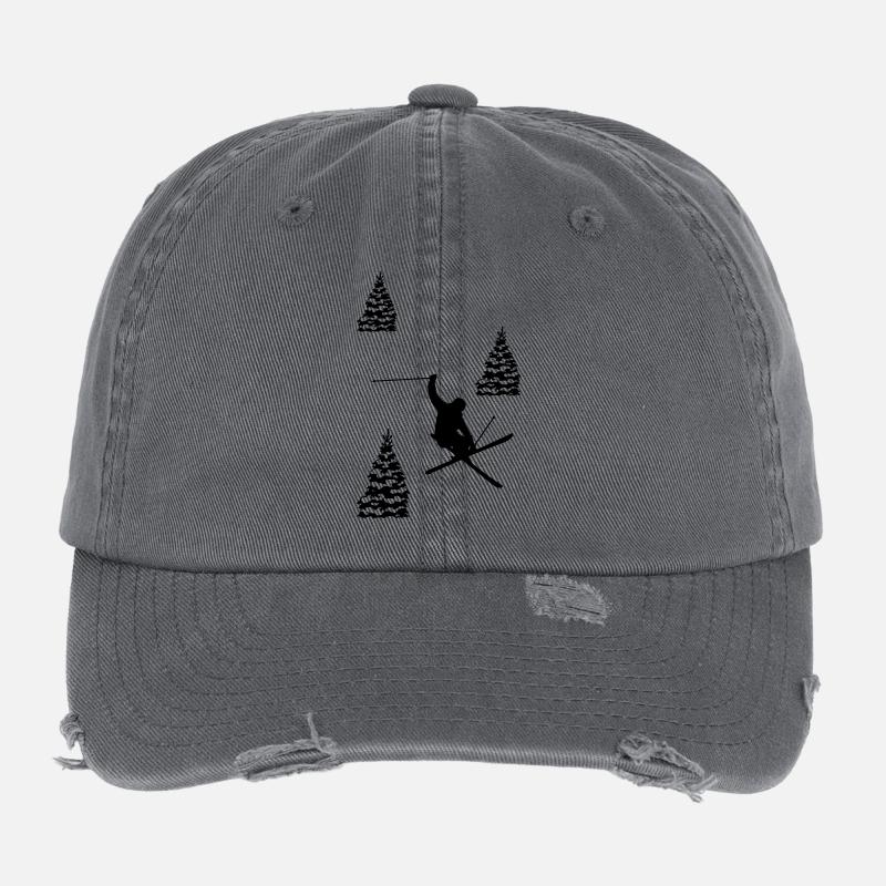 ski Casquette vintage effet usé Flexfit