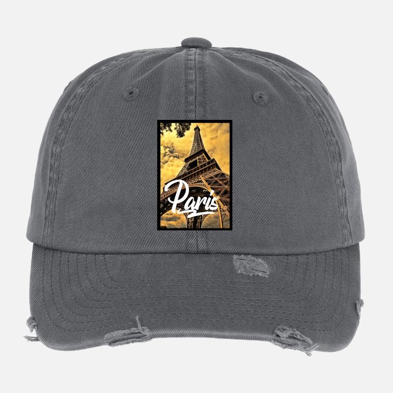 Paris Flexfit Vintage Destroyed Cap