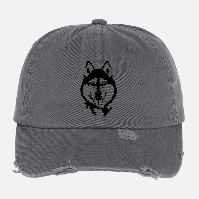 Husky Casquette vintage effet usé Flexfit