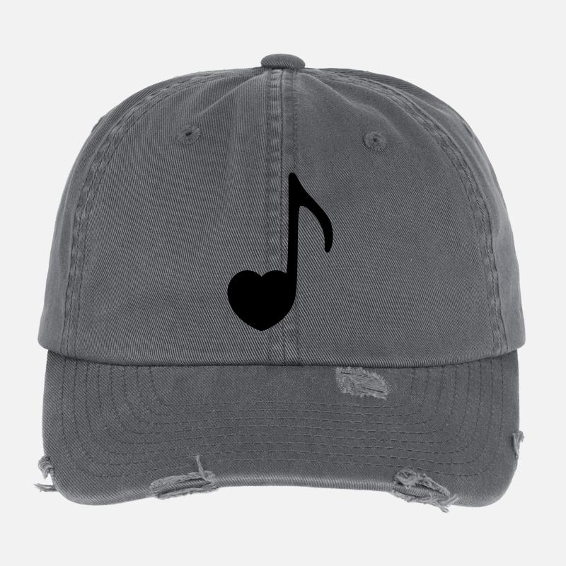music Flexfit Vintage Destroyed Cap