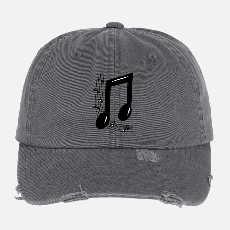 Musical note Flexfit Vintage Destroyed Cap