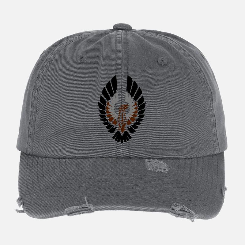 Hawk Tribal Flexfit Vintage Destroyed Cap