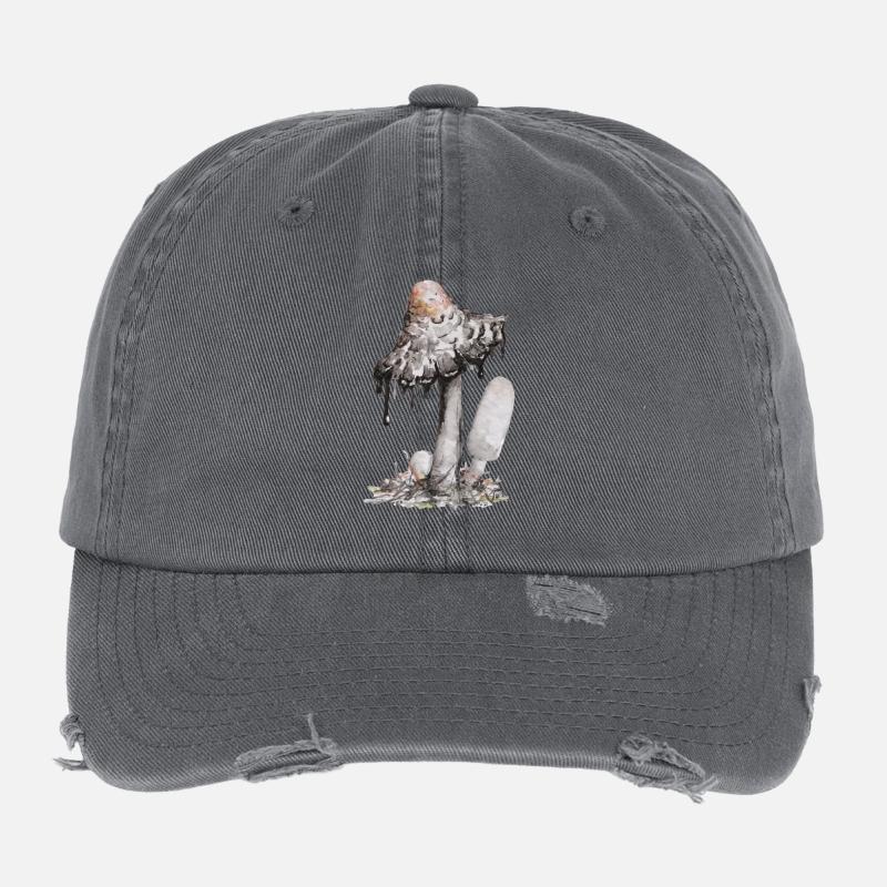 fungo dell'inchiostro Cappellino vintage effetto usato Flexfit