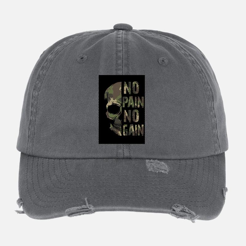 On n’a rien sans rien Casquette vintage effet usé Flexfit