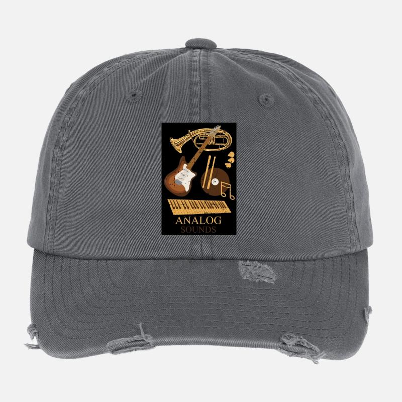 Instruments de musique analogiques Casquette vintage effet usé Flexfit