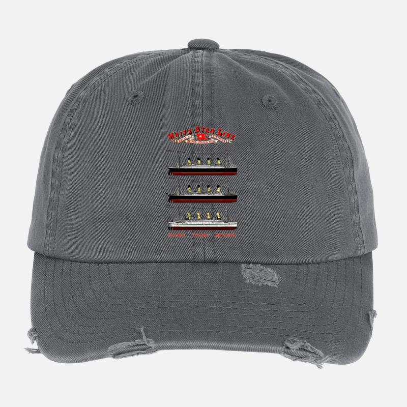 TITANIC BRITANIC création Louis RUNEMBERG © Adagp Casquette vintage effet usé Flexfit