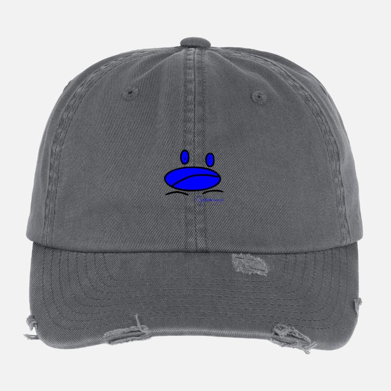 Froschmini - Ranunculus Oophagus - Flexfit Vintage Destroyed Cap - Dunkelgrau