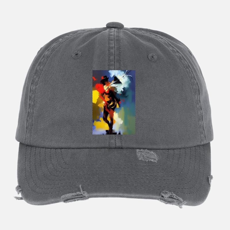 Abstrakte Kunst Flexfit Vintage Destroyed Cap