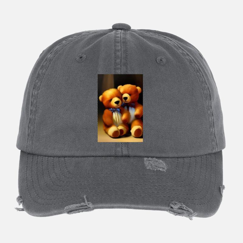 Teddy bear Flexfit Vintage Destroyed Cap