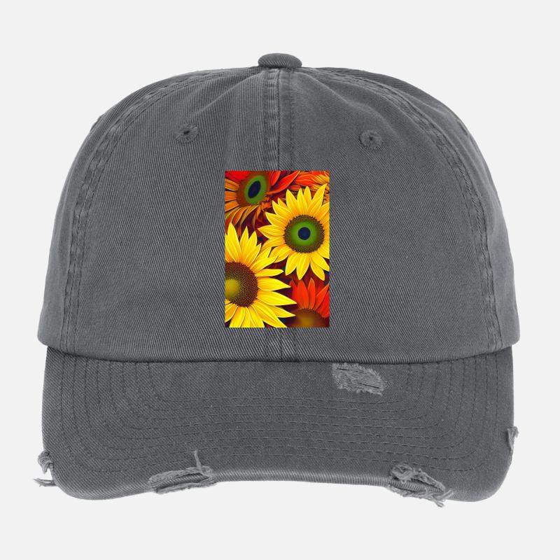 Sunflowers Flexfit Vintage Destroyed Cap