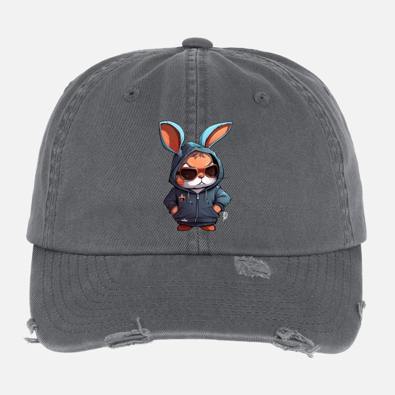 Rabbit 4 Flexfit Vintage Destroyed Cap
