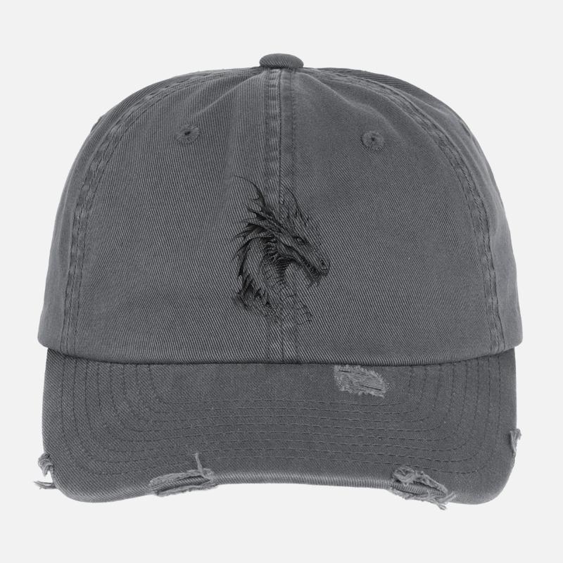 Mythical dragon. A legend in . Flexfit Vintage Destroyed Cap