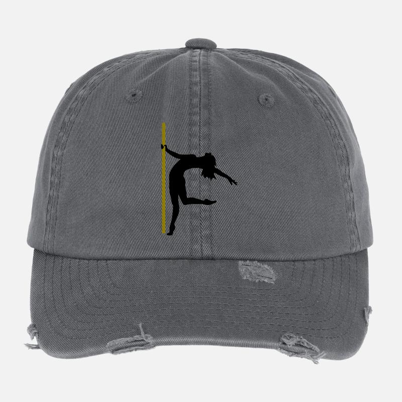 La silhouette d’une danseuse de pole dance Casquette vintage effet usé Flexfit